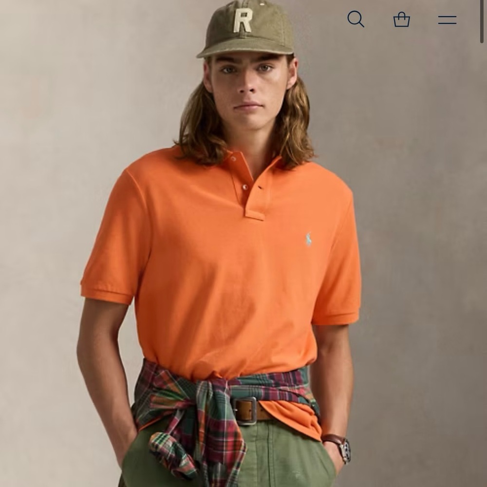NWT Polo by Ralph Lauren Men's Orange Polo Shirt